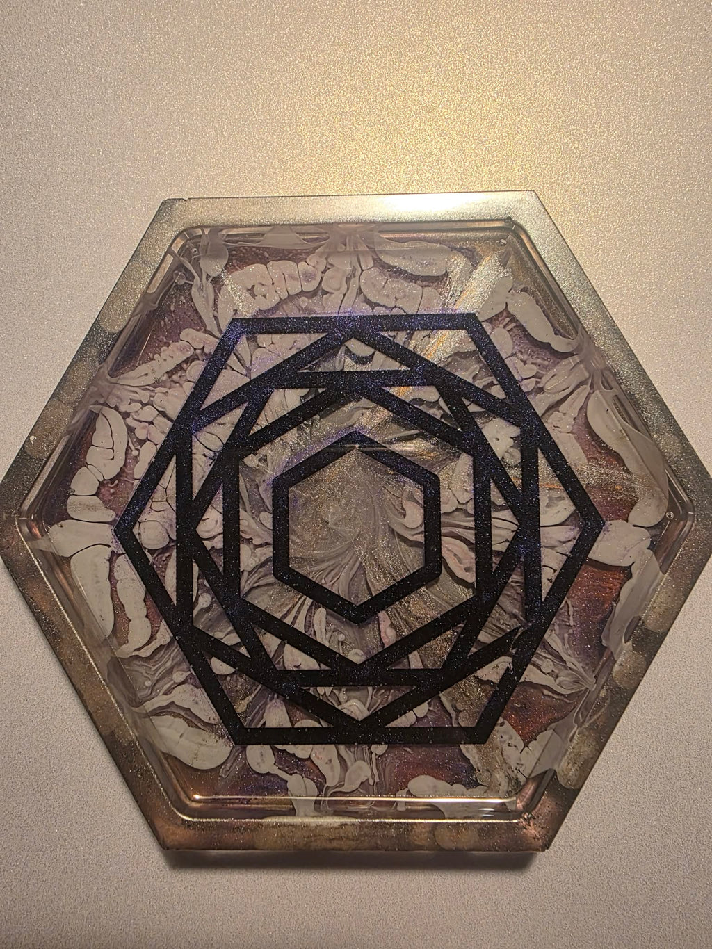 Cosmic Spell Coaster - shimmer purple