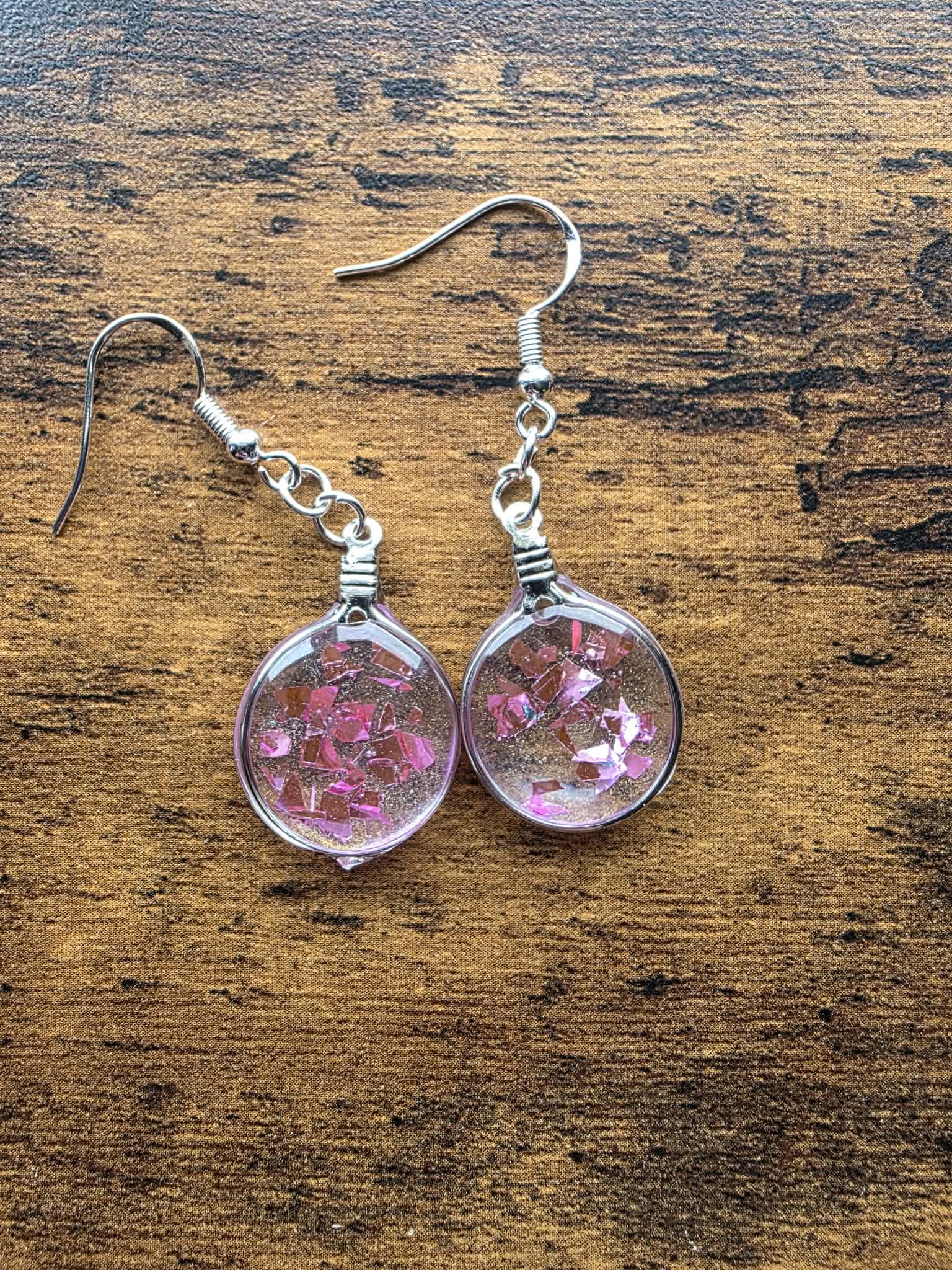 Stardust Charm Earrings - Purple