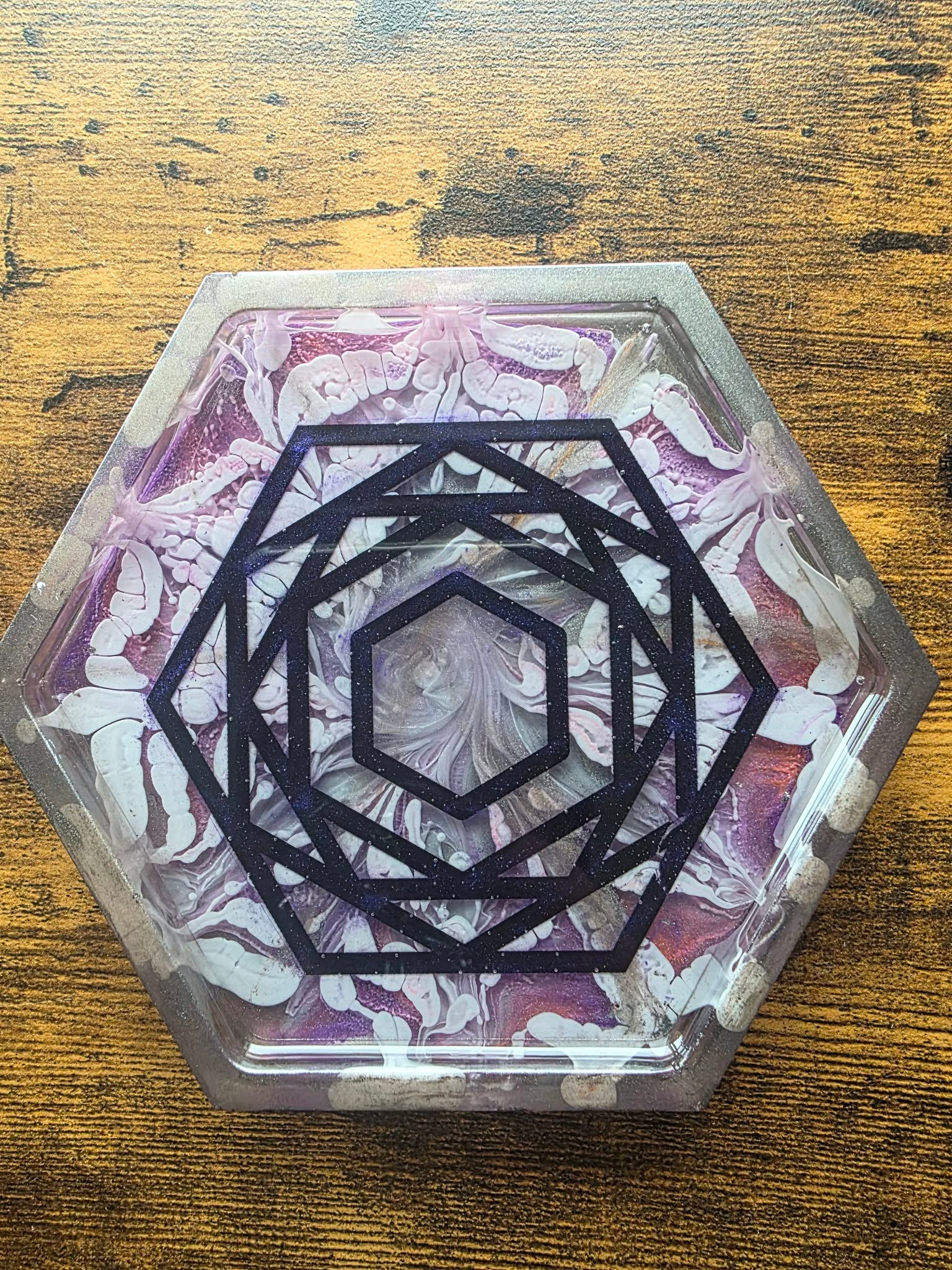 Cosmic Spell Coaster - shimmer purple