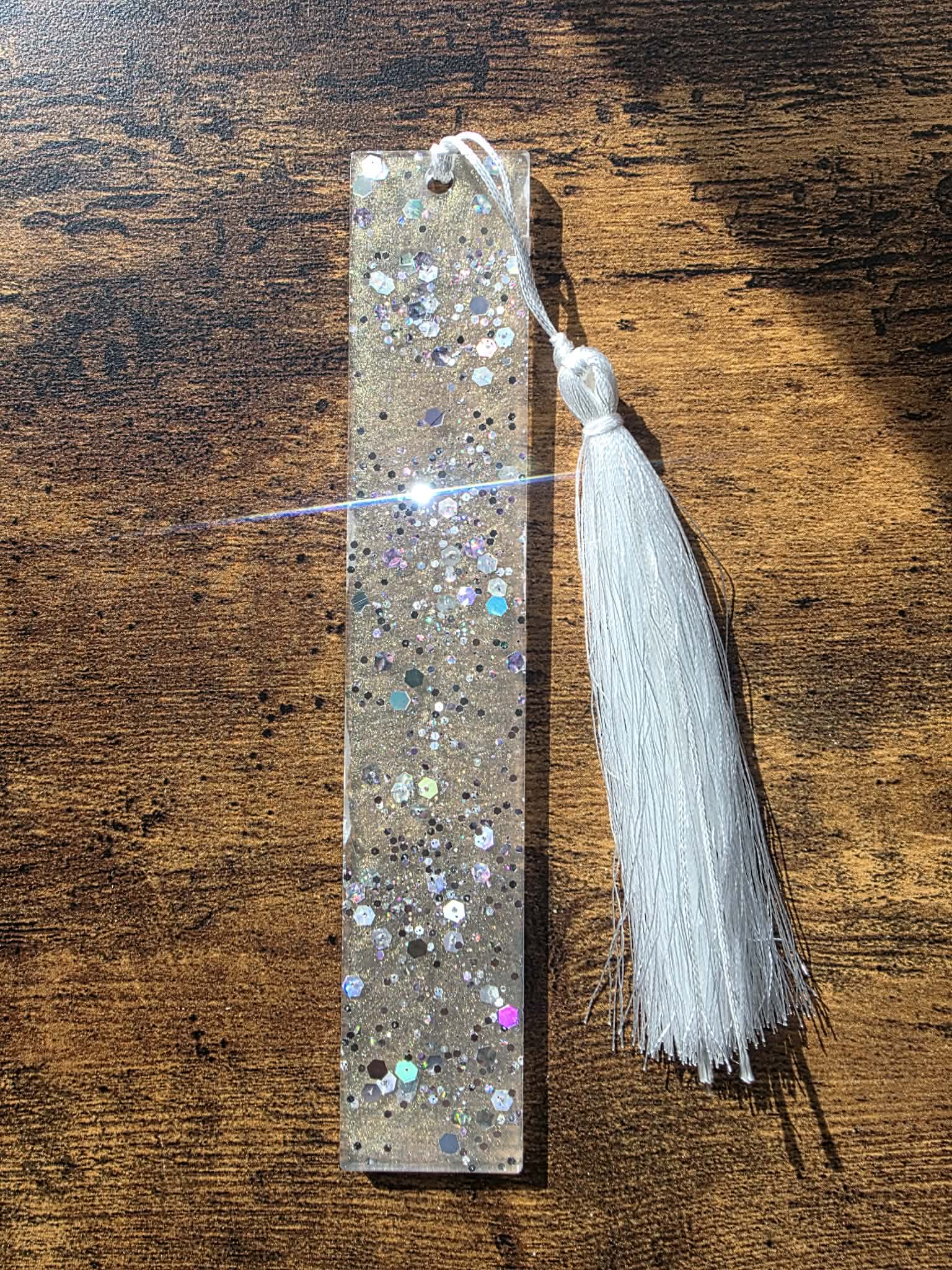Cosmic Dust Bookmark - medium white