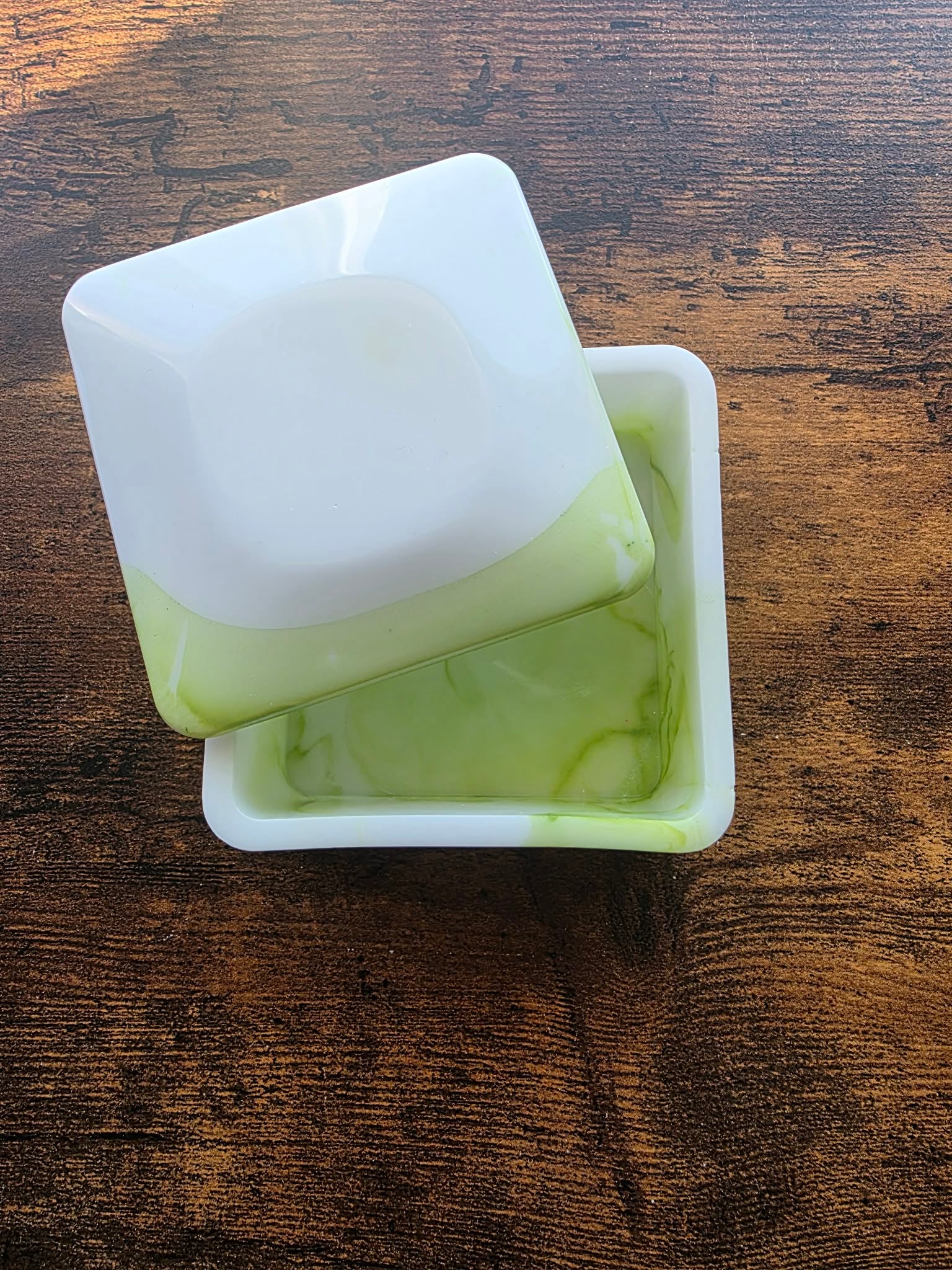Emerald Swirl Trinket Box