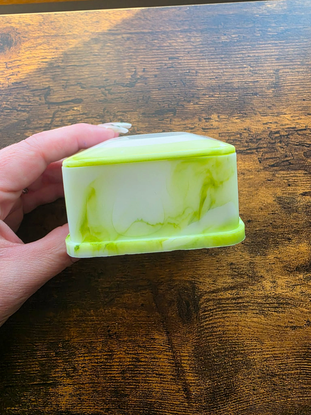Emerald Swirl Trinket Box