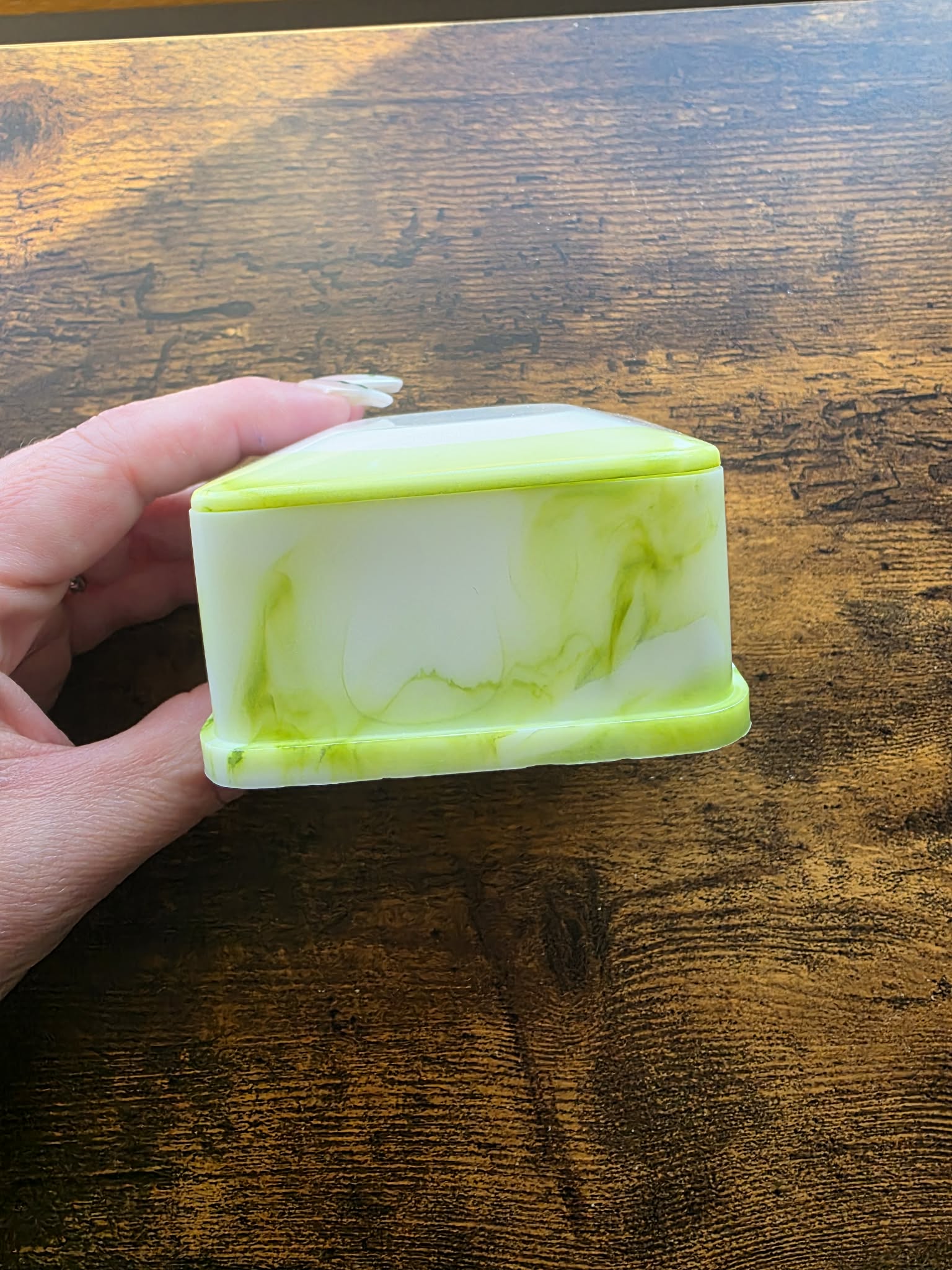 Emerald Swirl Trinket Box