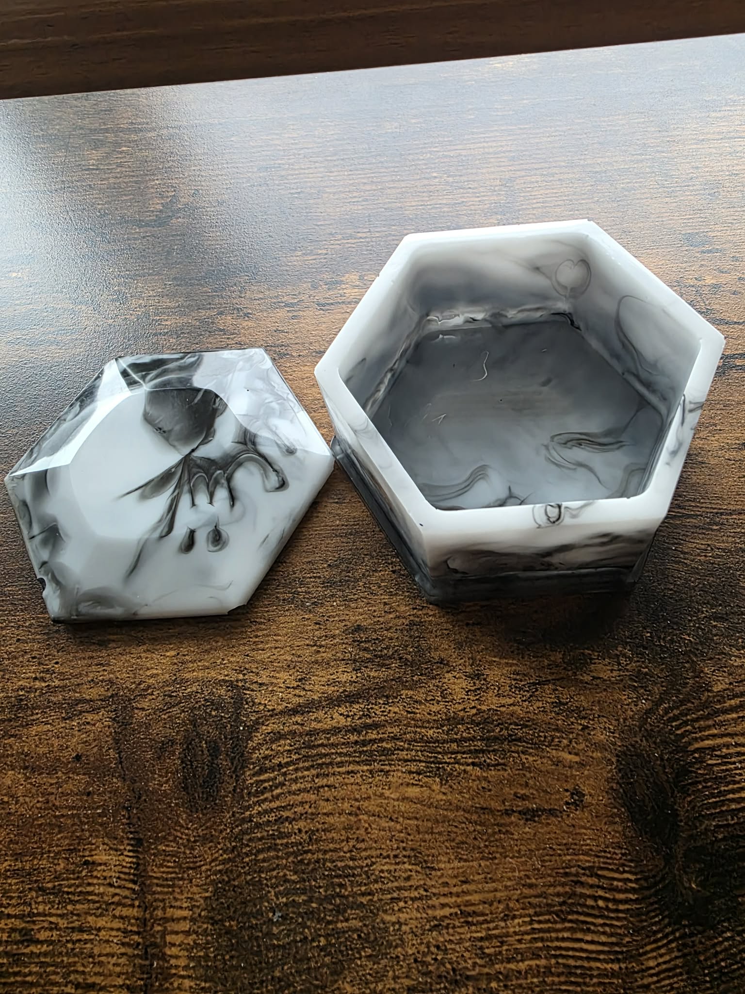 Midnight Marble Trinket Box