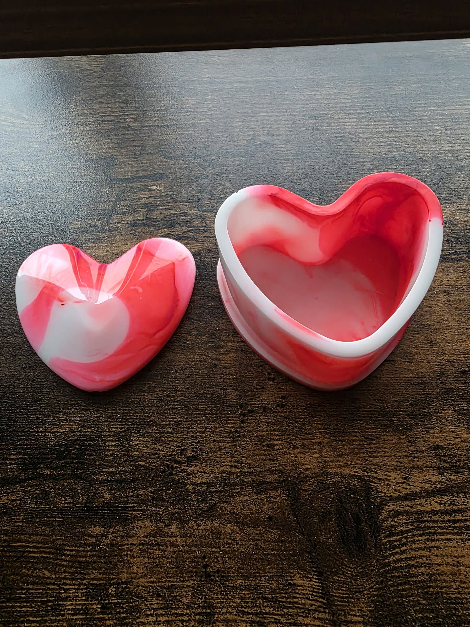Heart of Magic Trinket Box - Scarlet red