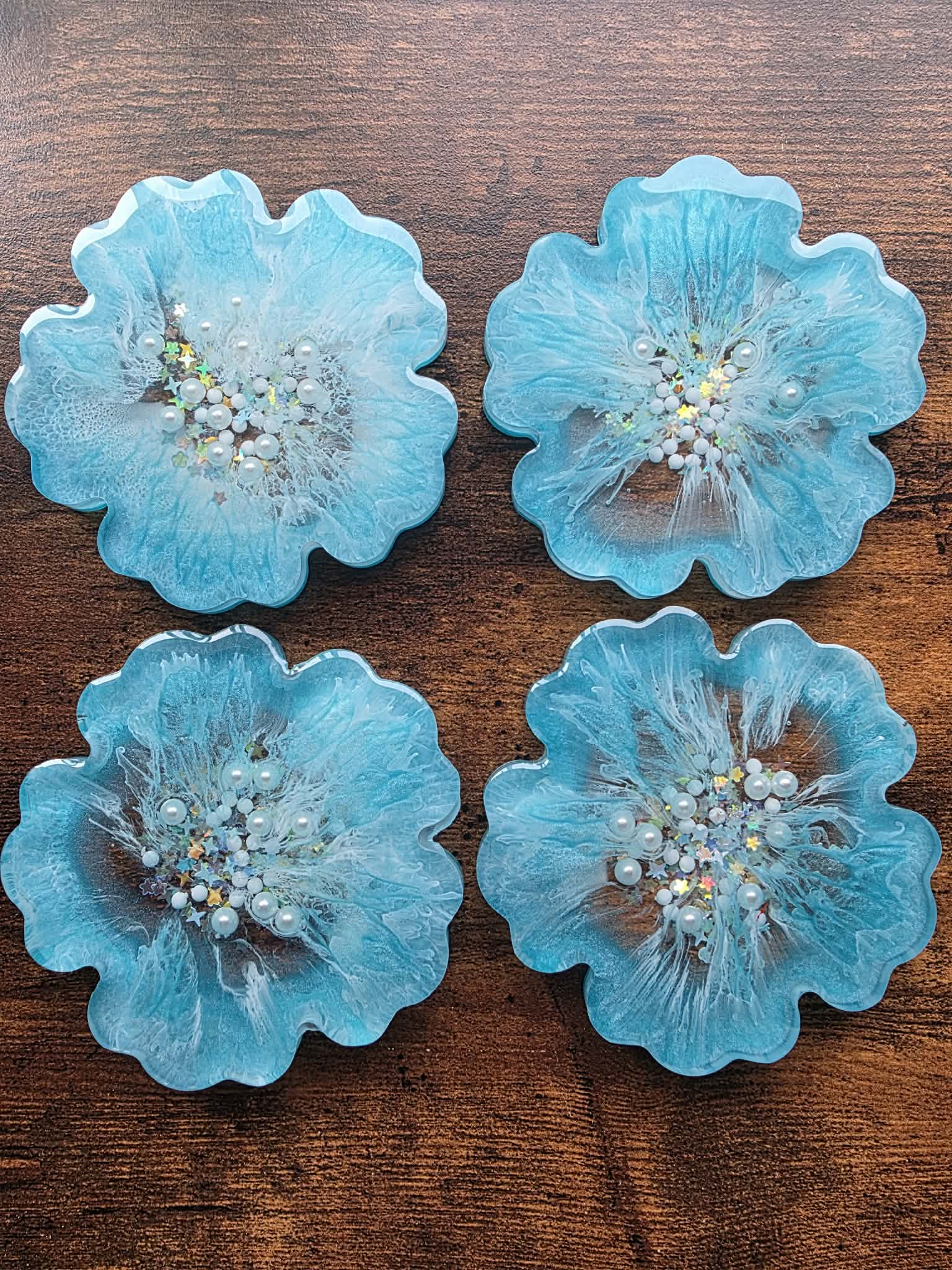 Sea Bloom Mini Coaster Set