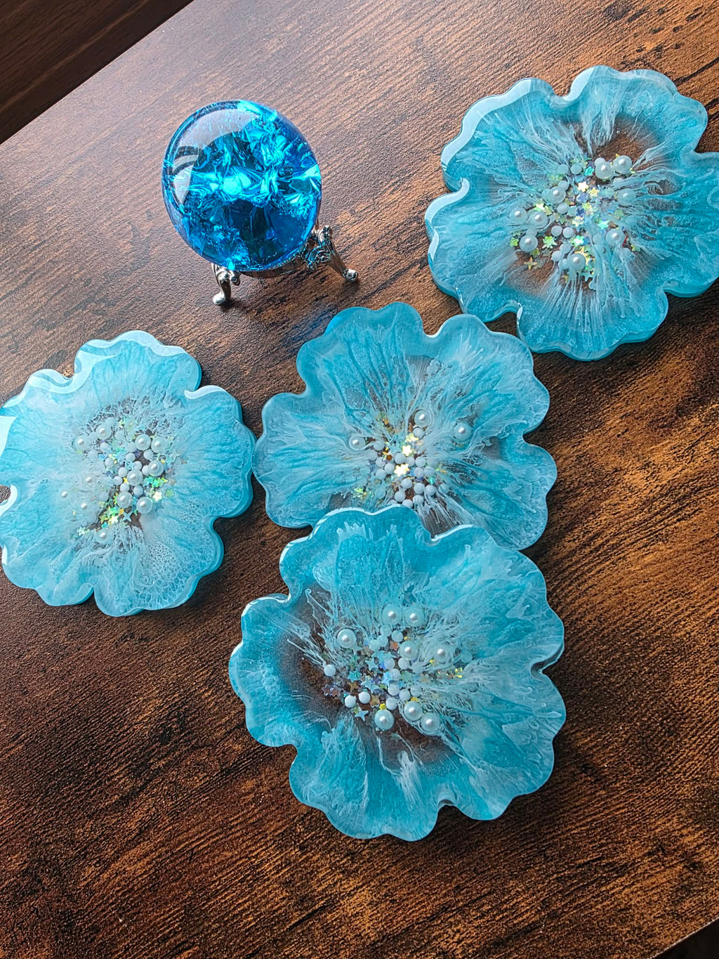 Sea Bloom Mini Coaster Set