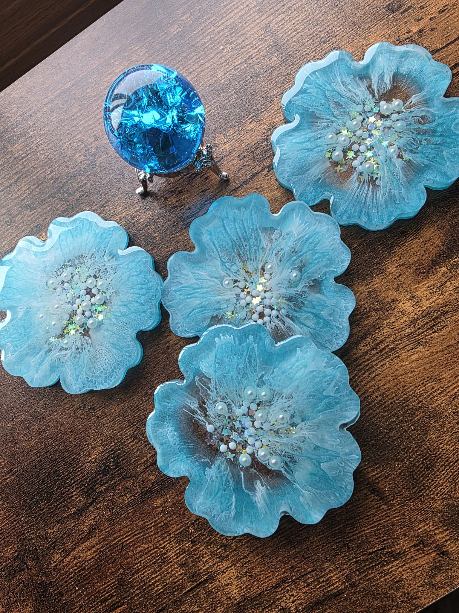 Sea Bloom Mini Coaster Set