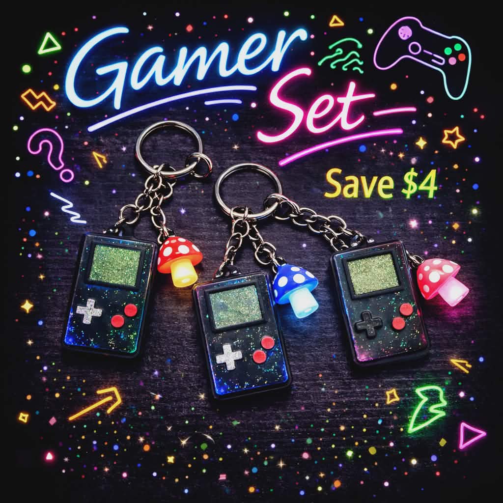 Game On Keychains ~ Mystery Color ~