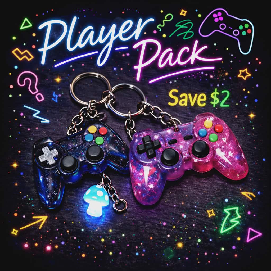 Game On Keychains ~ Mystery Color ~
