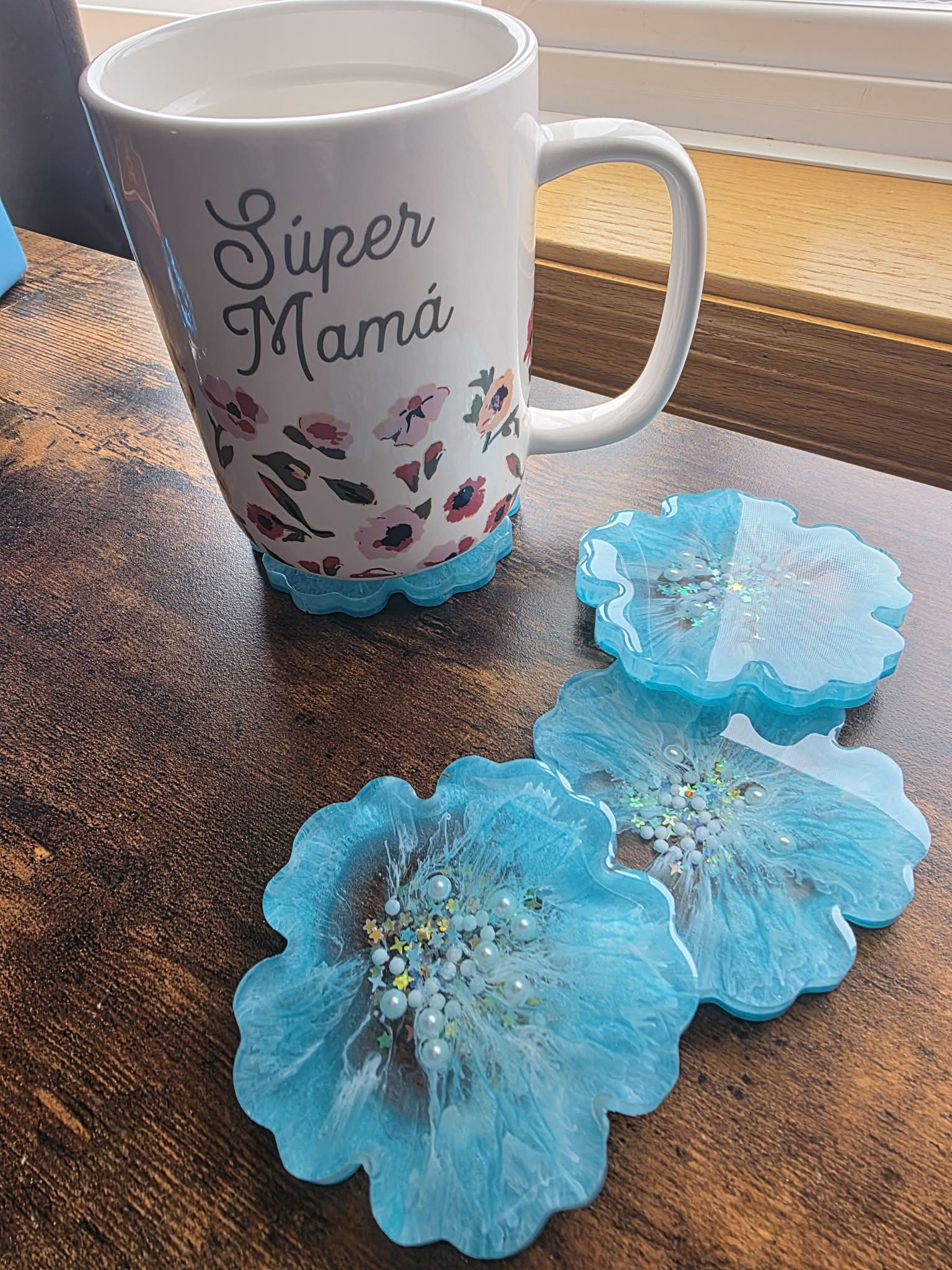 Sea Bloom Mini Coaster Set