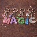 Enchanted Initial Keychain - *custom made*