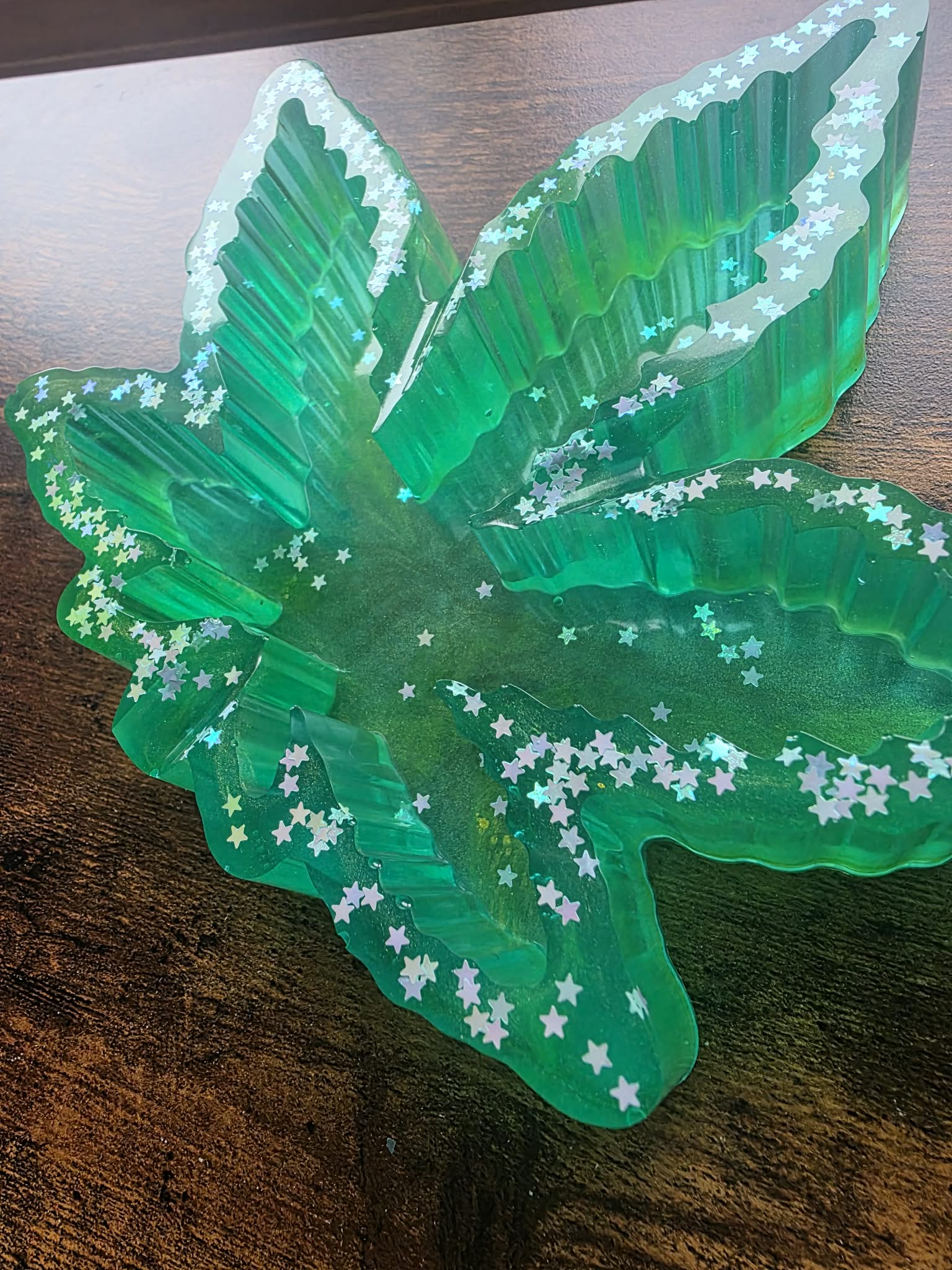 Emerald Stardust Ashtray