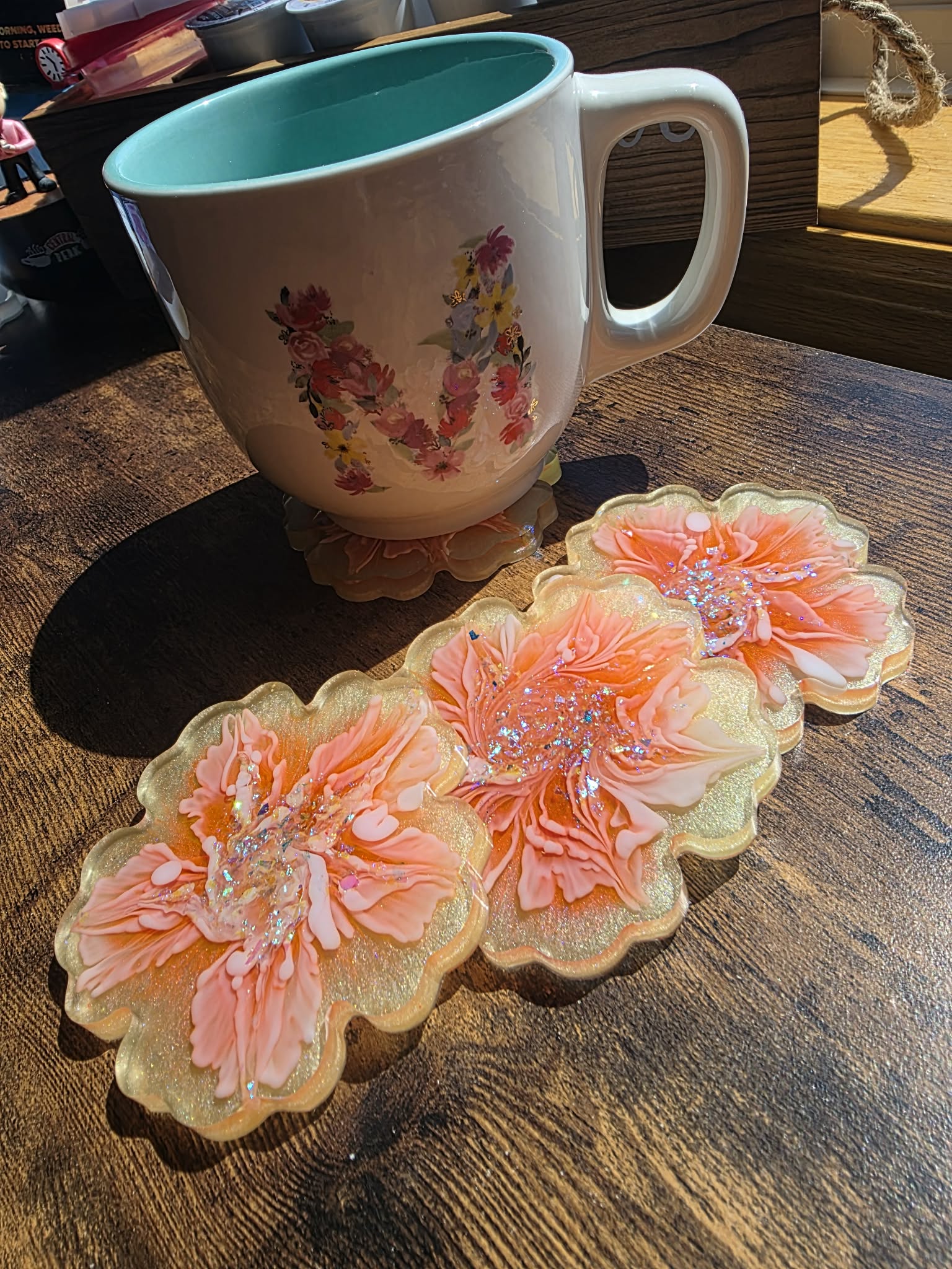 Blushbell Bloom Mini Coaster set