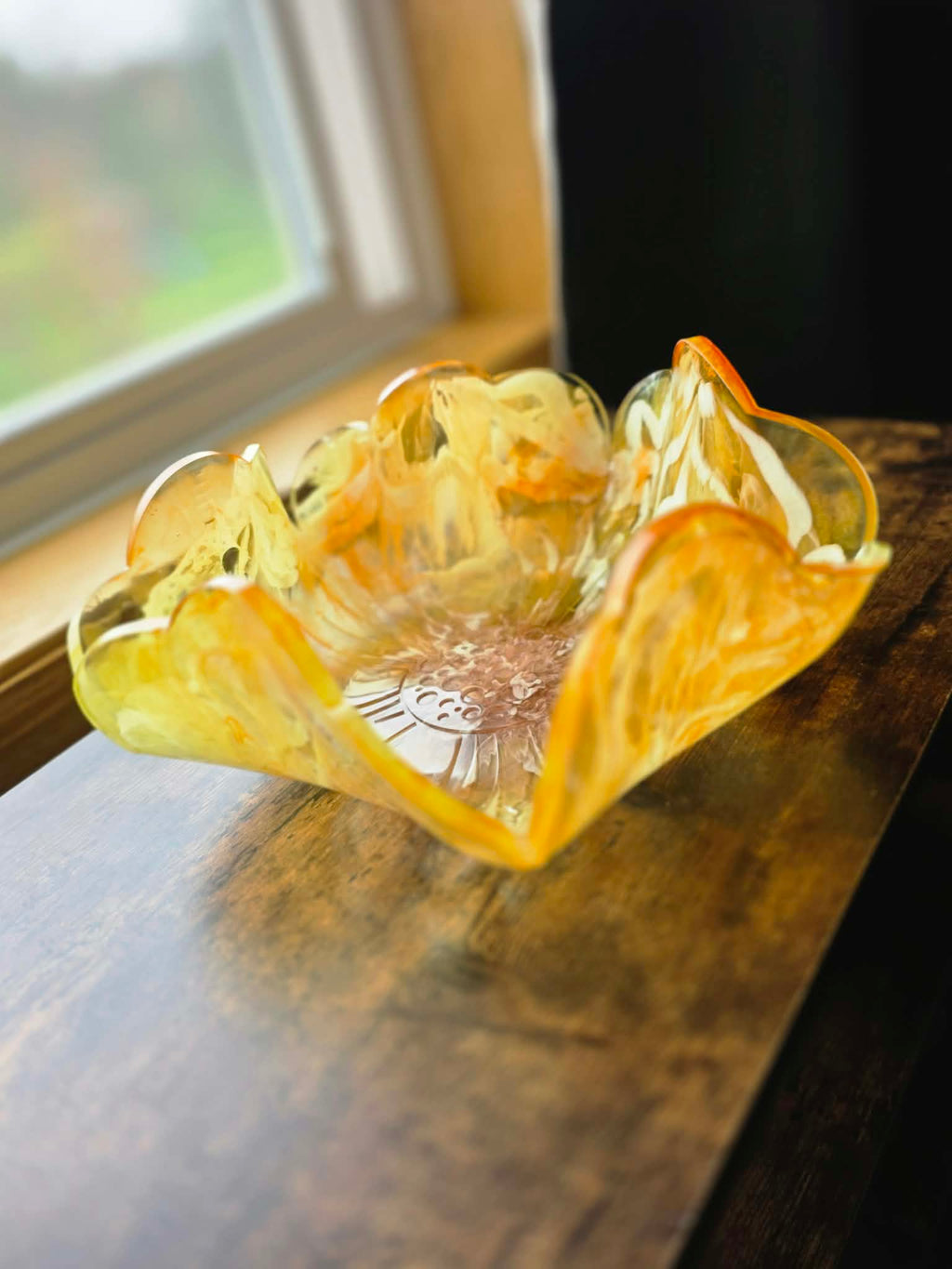 Golden Bloom ~ Decorative Bowl