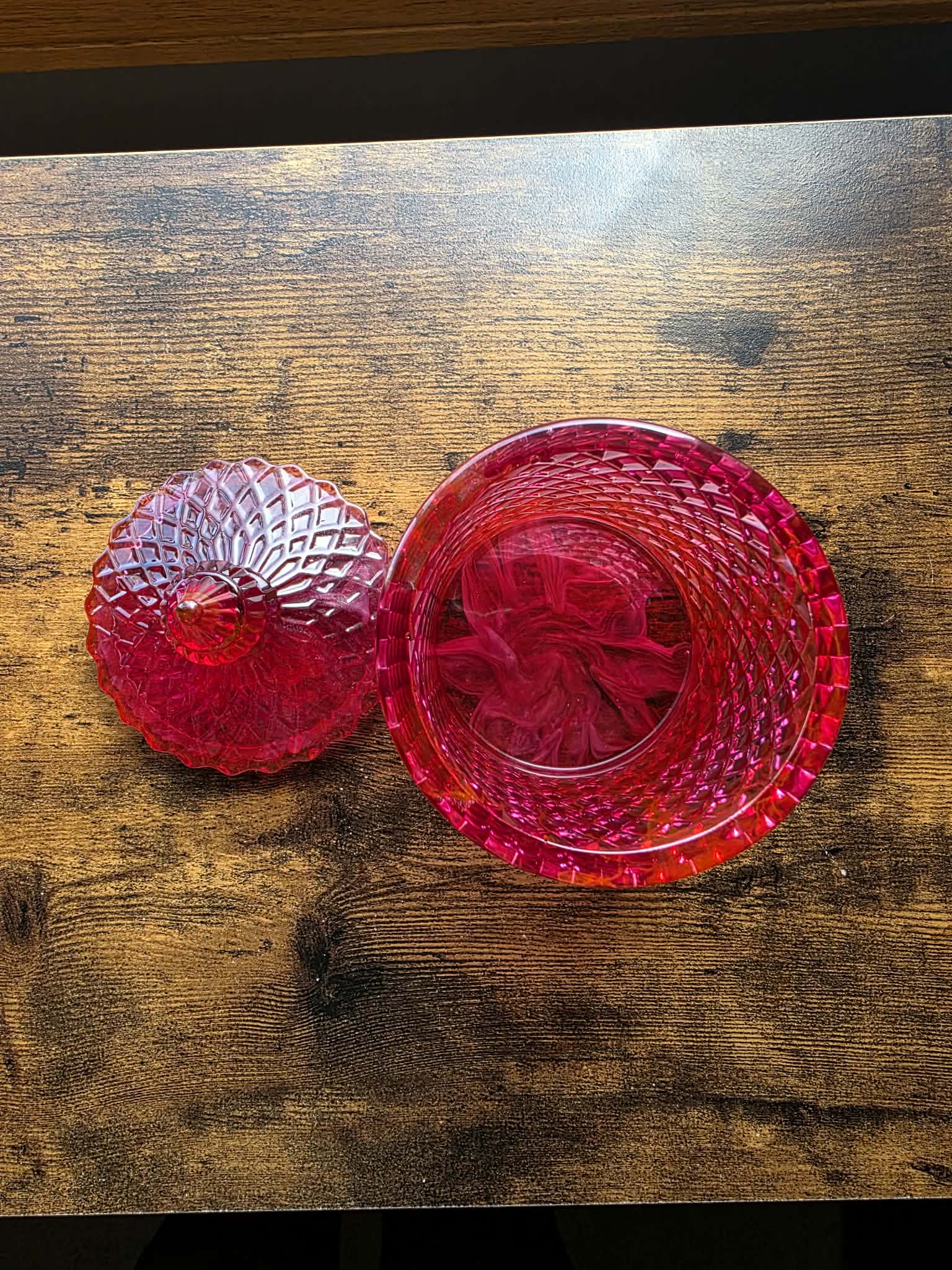 Ruby Veil ~ Crystal Keeper Jar