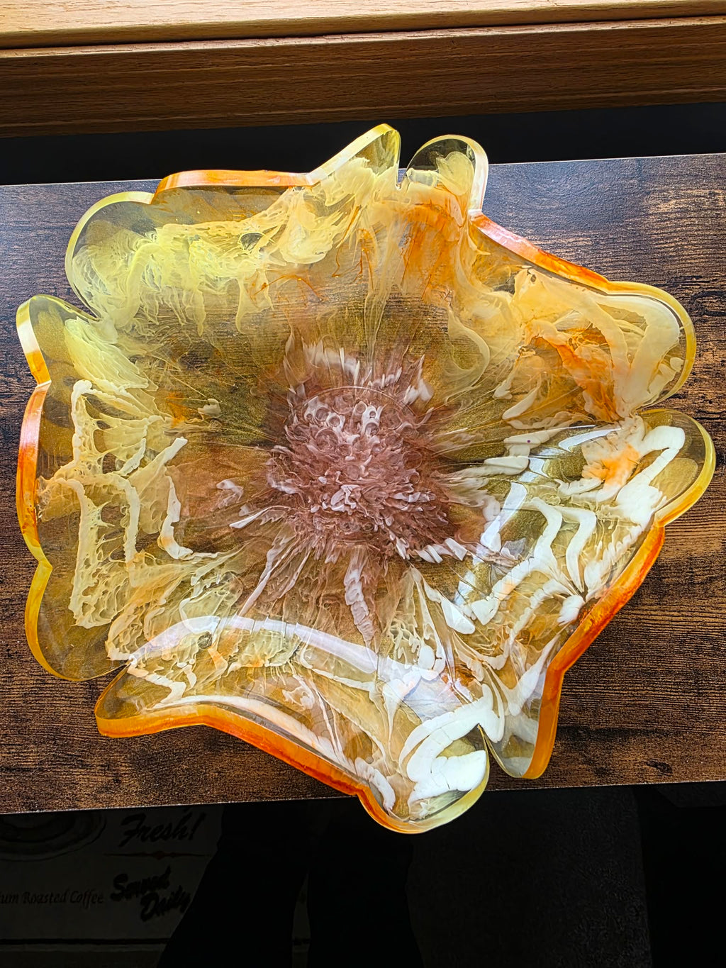 Golden Bloom ~ Decorative Bowl