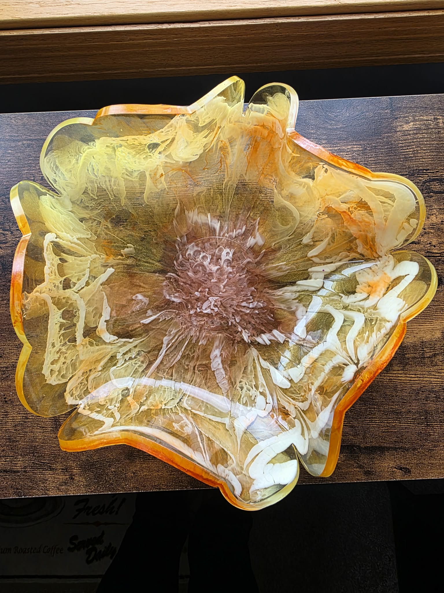 Golden Bloom ~ Decorative Bowl