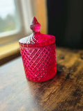 Ruby Veil ~ Crystal Keeper Jar