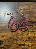 Roseglow Enchanted Leaf Earrings