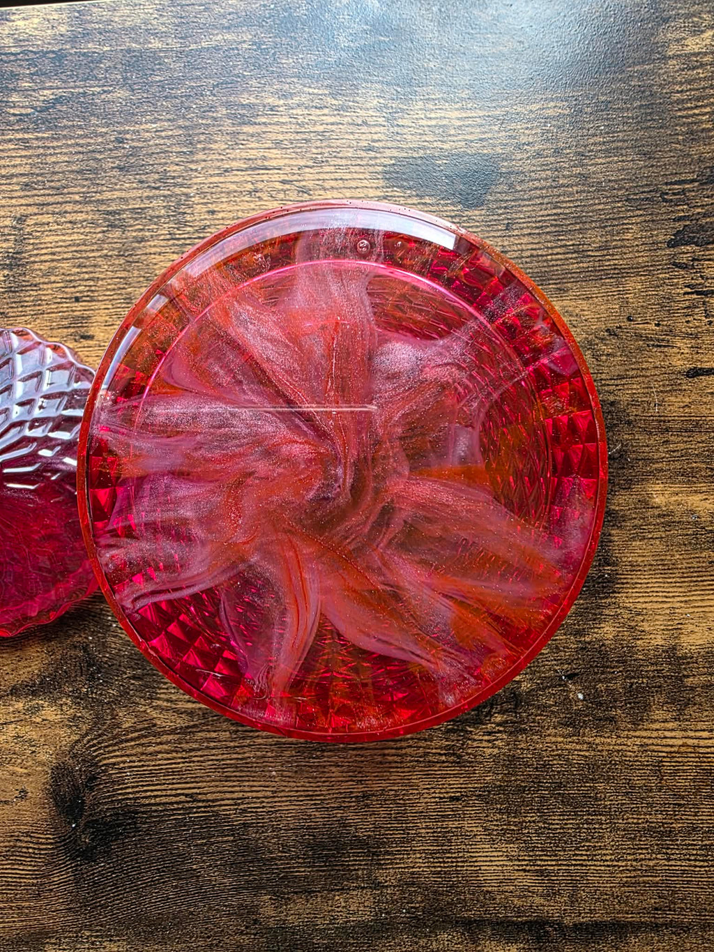 Ruby Veil ~ Crystal Keeper Jar