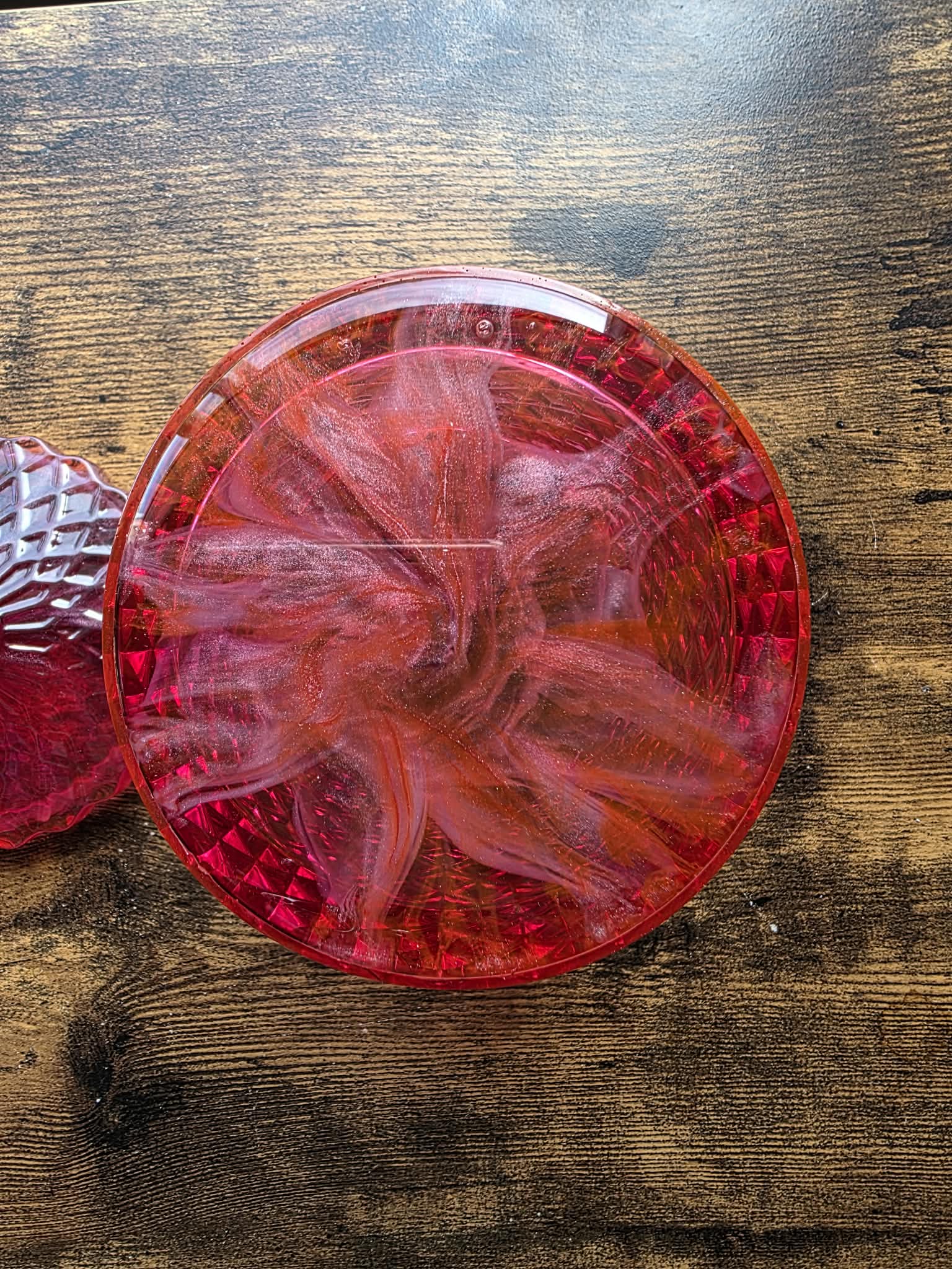 Ruby Veil ~ Crystal Keeper Jar