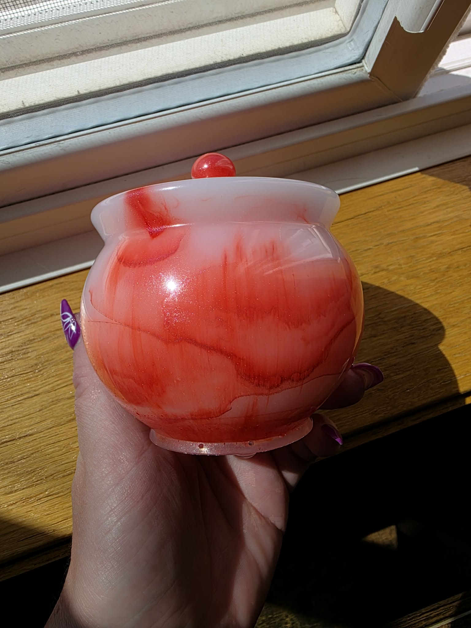 Crimson Ember Spell Jar