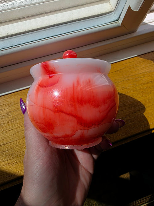 Crimson Ember Spell Jar