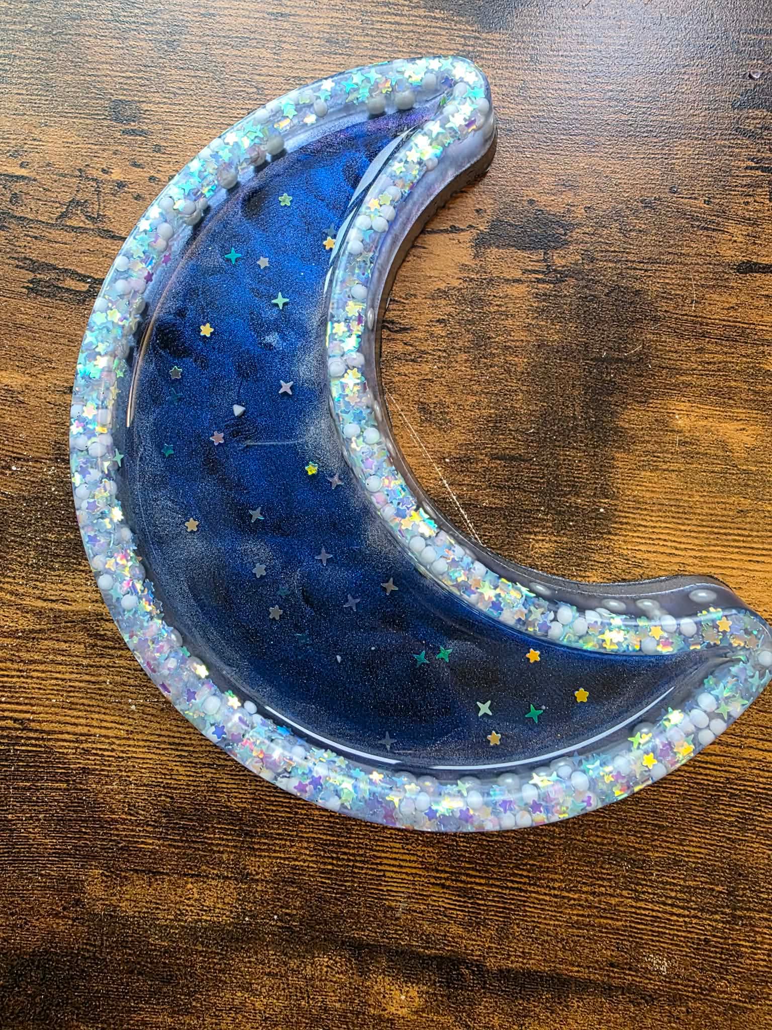 Starlit Crescent Trinket Tray