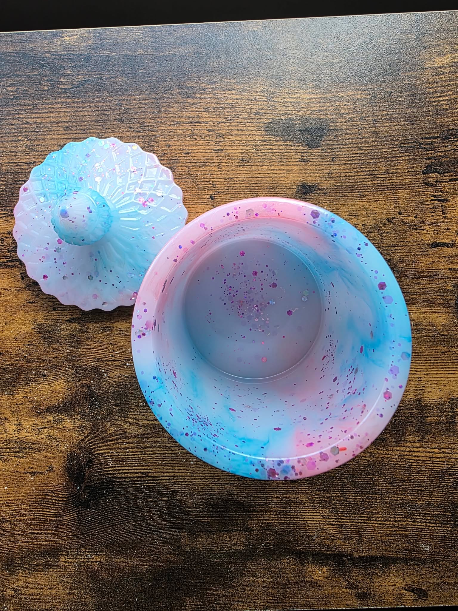 Cotton Candy Dreams ~ Crystal Keeper Jar