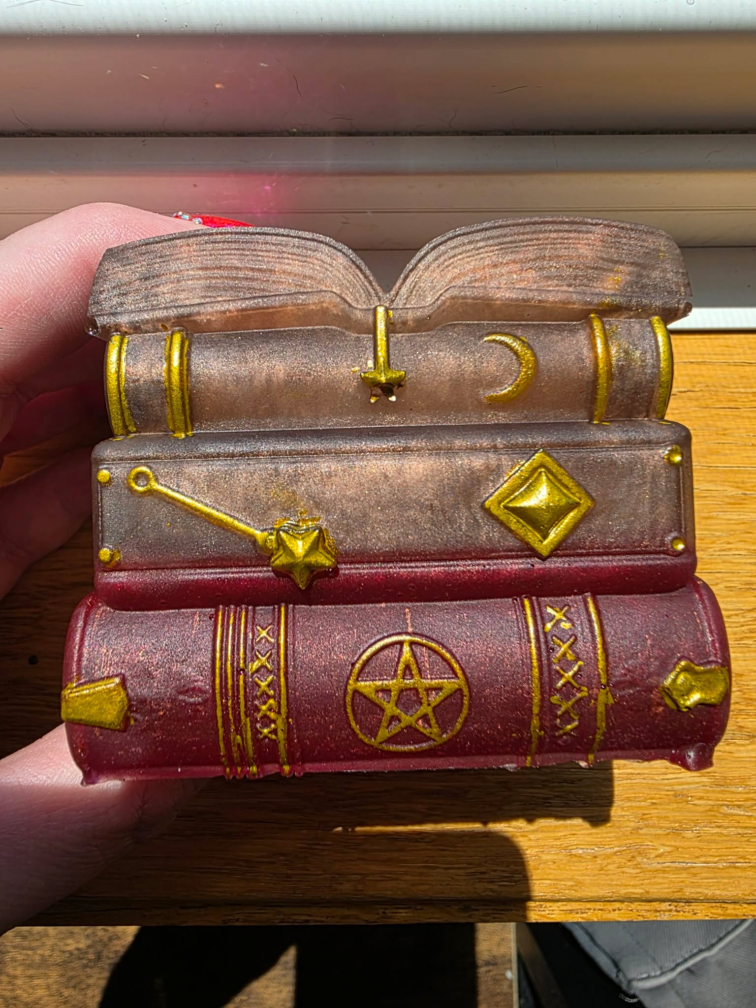 Crimson Grimoire ~ Enchanted Book Holder
