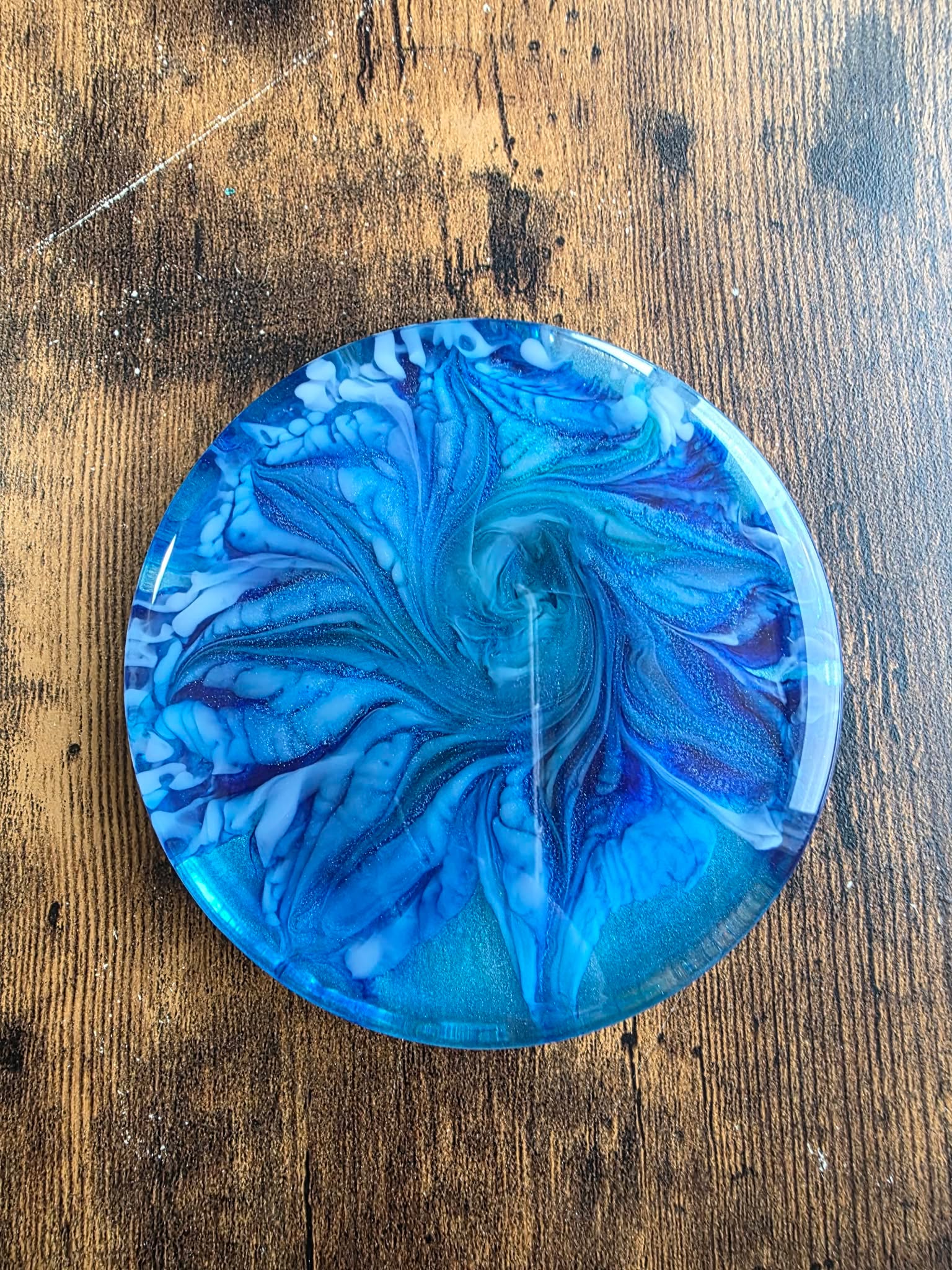 Azure Tides Bloom Coaster