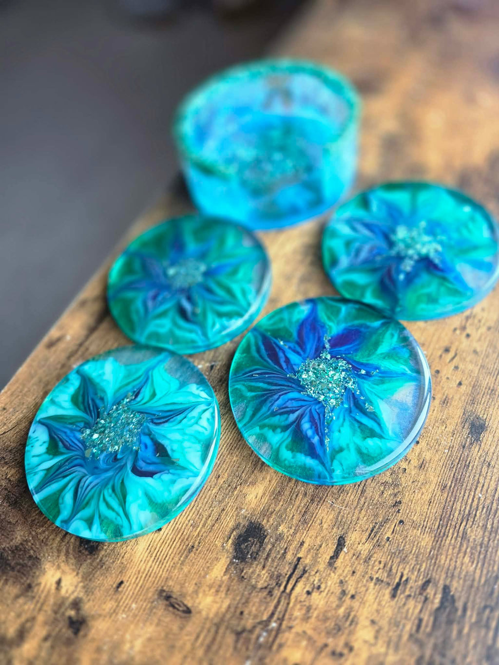 Sapphire Lagoon ~ Coaster Set