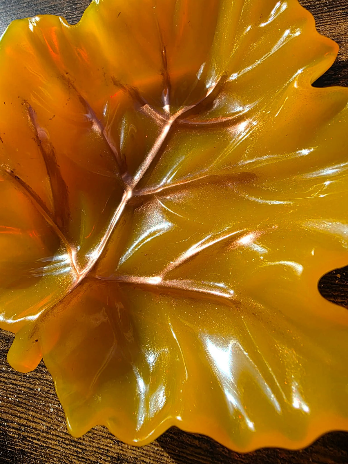 Golden Harvest ~ Leaf Trinket Tray