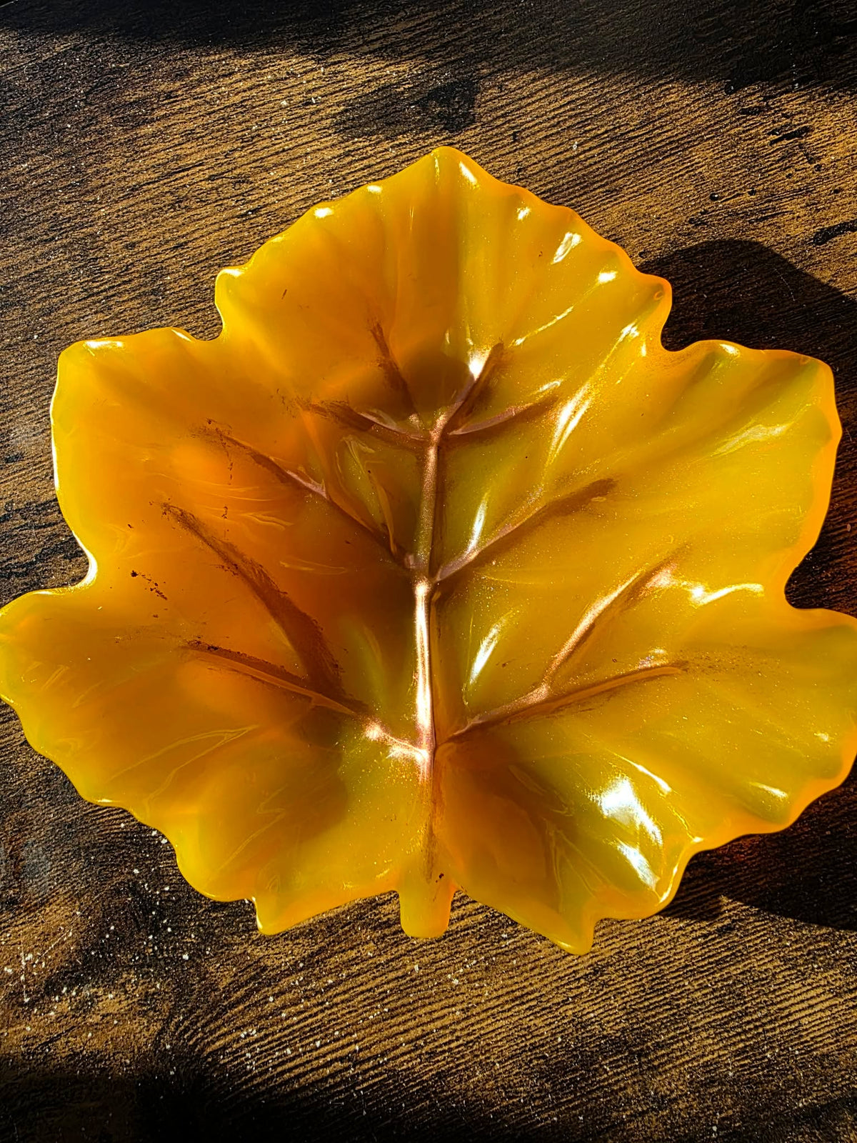 Golden Harvest ~ Leaf Trinket Tray