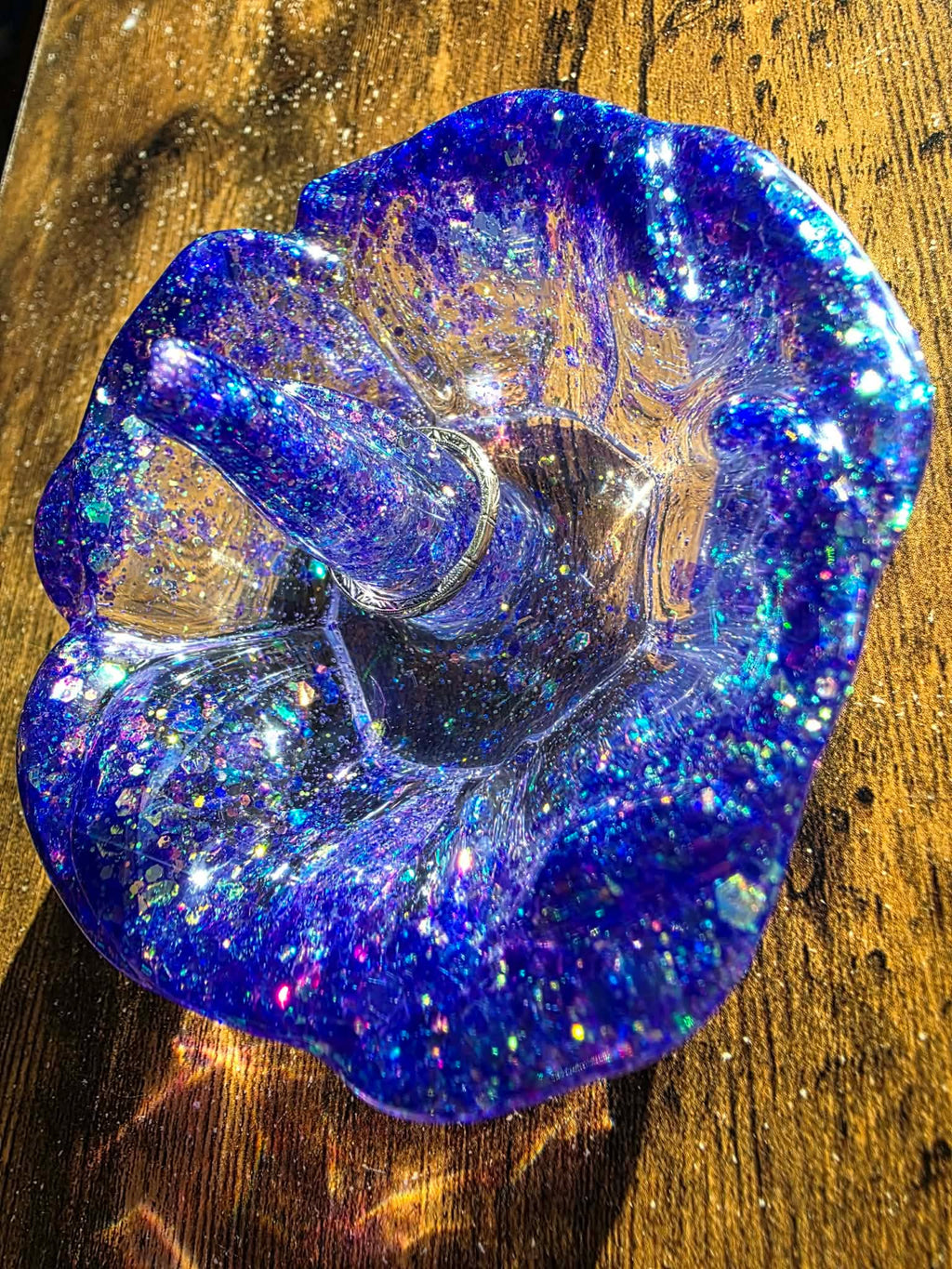 Cosmic Bloom ~ Ring Dish