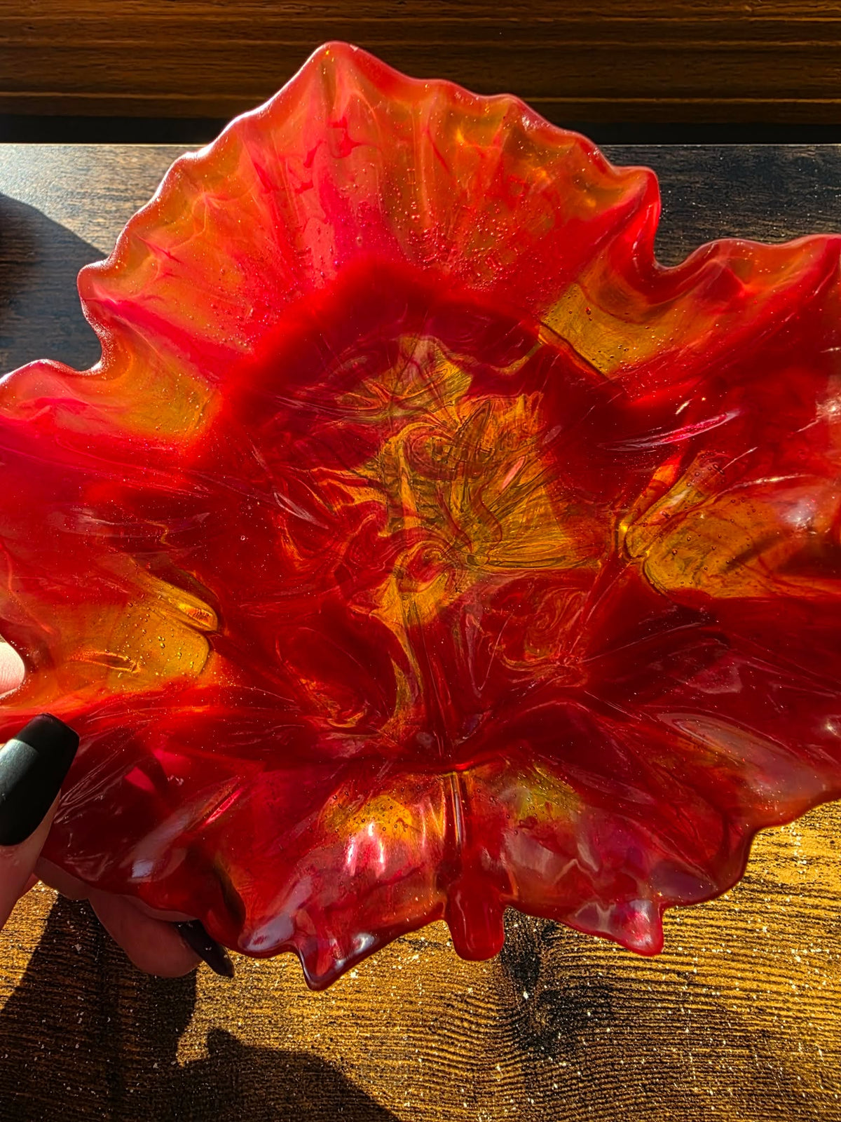 Ruby Ember ~ Leaf Tray