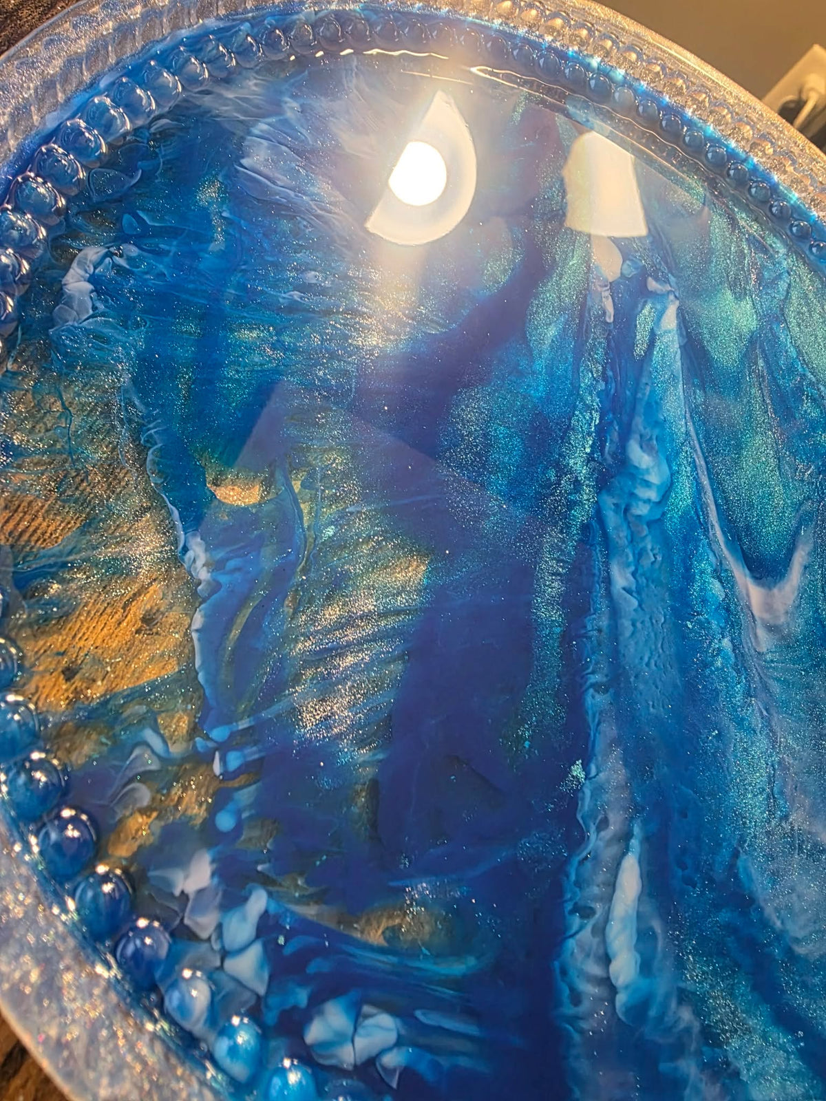 Sapphire Tides ~ Decorative Platter