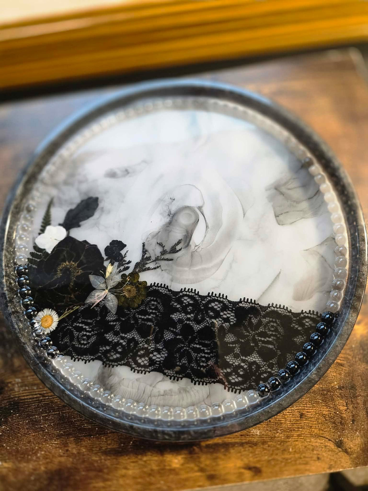 Midnight Lace – Gothic Decorative Platter