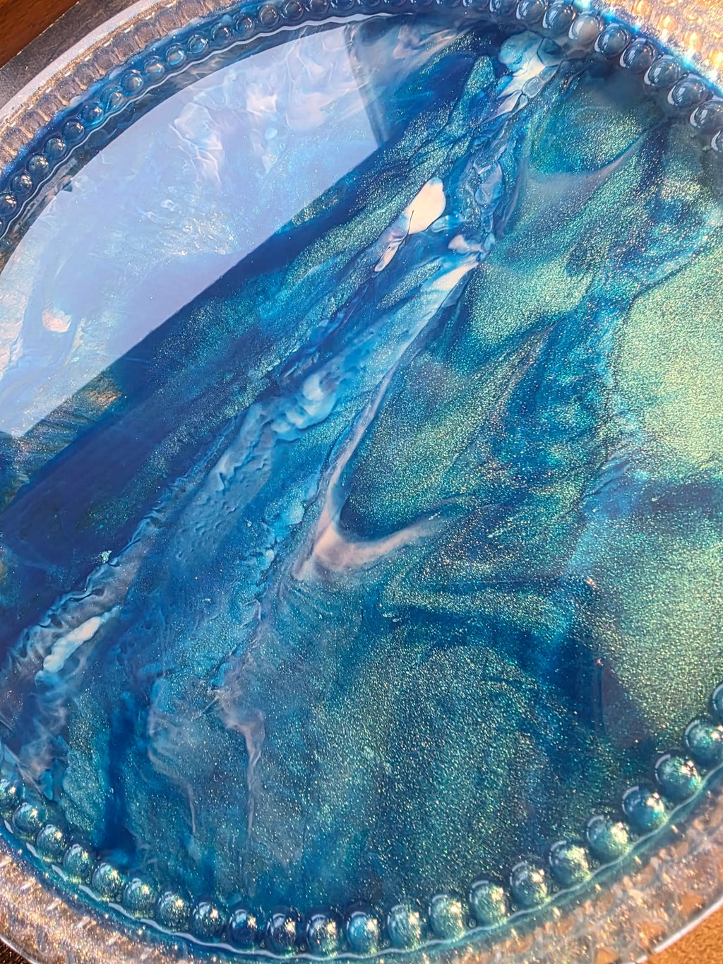 Sapphire Tides ~ Decorative Platter