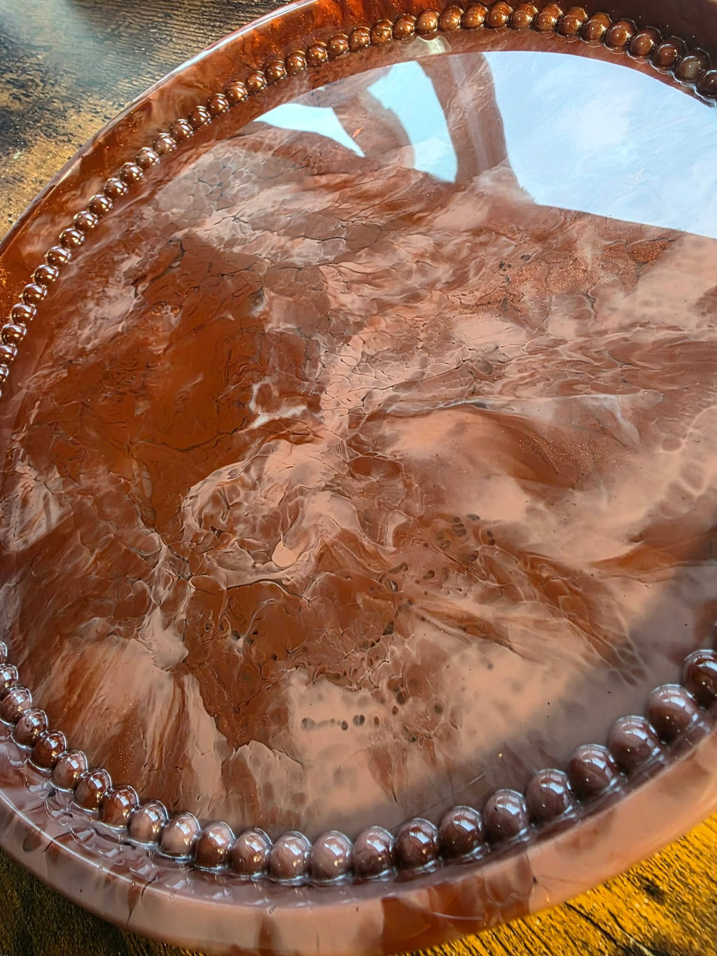 Amberstone Elegance ~ Decorative Platter