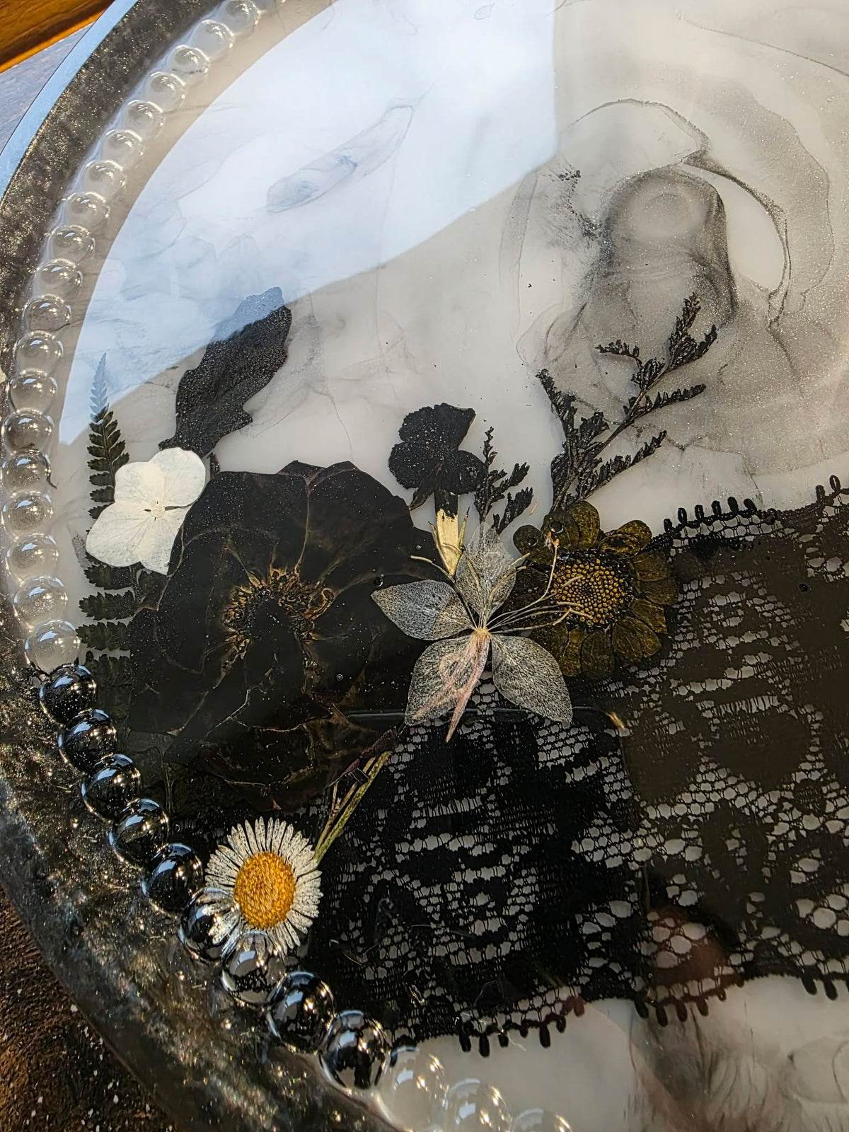 Midnight Lace – Gothic Decorative Platter