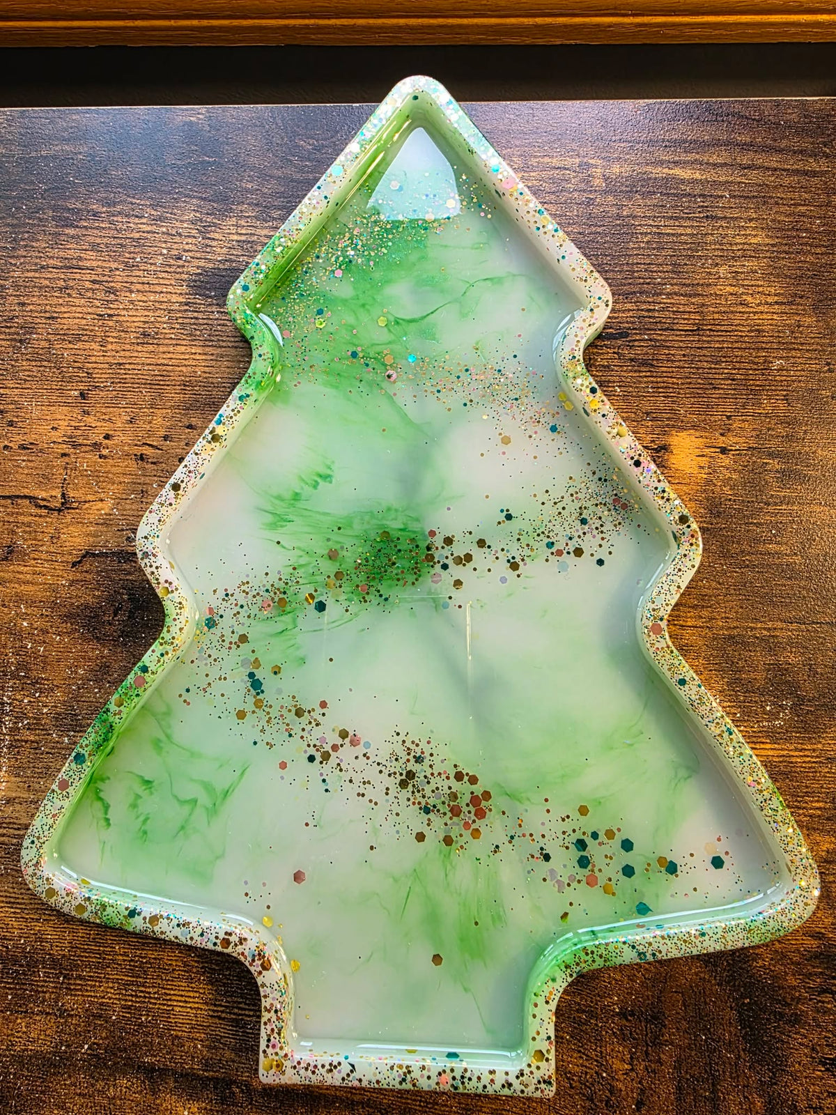Frosted Evergreen ~ Tree Platter