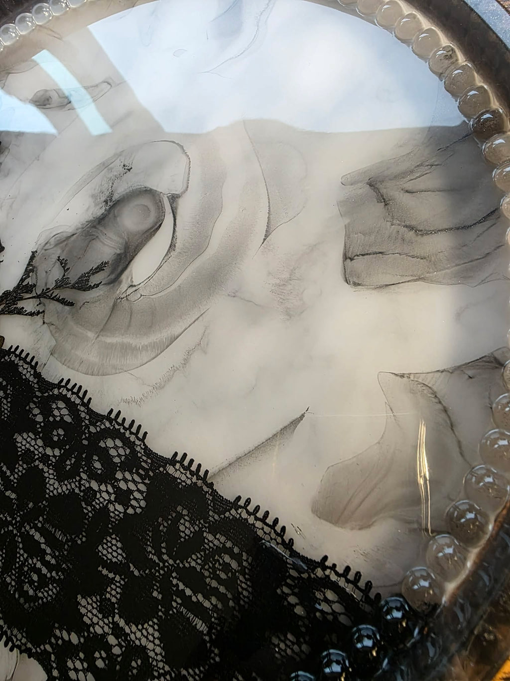 Midnight Lace – Gothic Decorative Platter