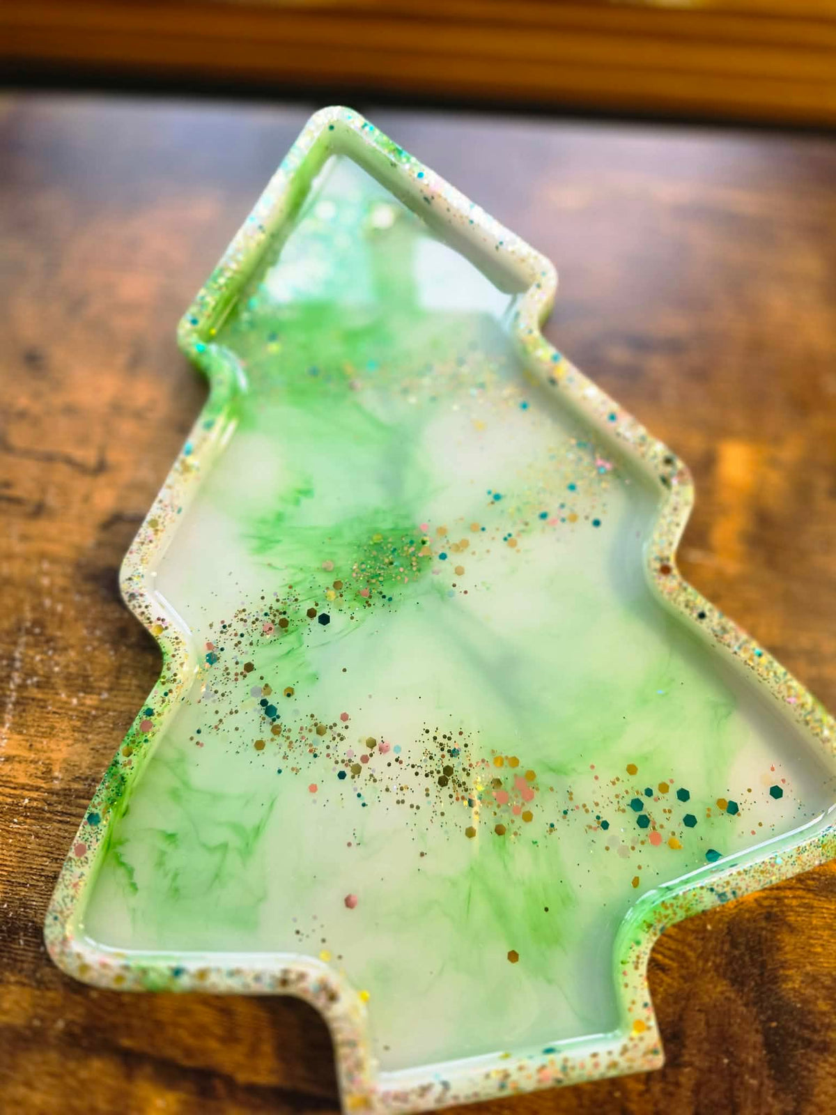 Frosted Evergreen ~ Tree Platter