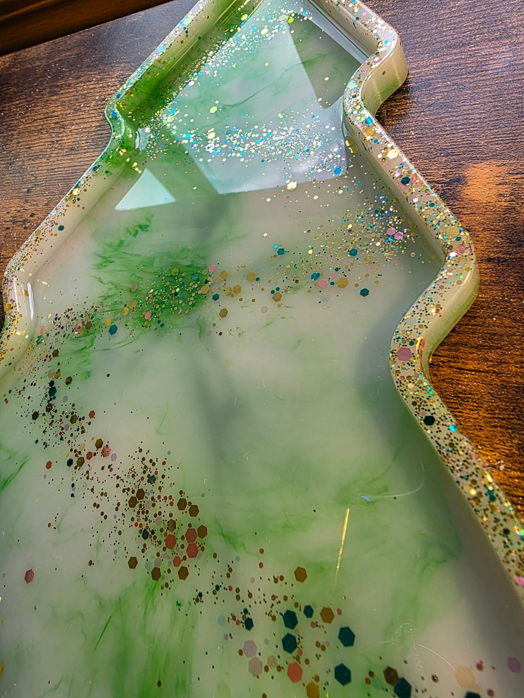 Frosted Evergreen ~ Tree Platter
