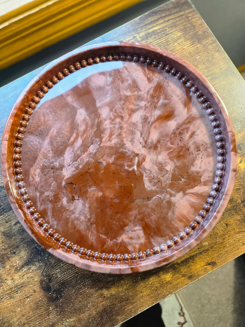 Amberstone Elegance ~ Decorative Platter