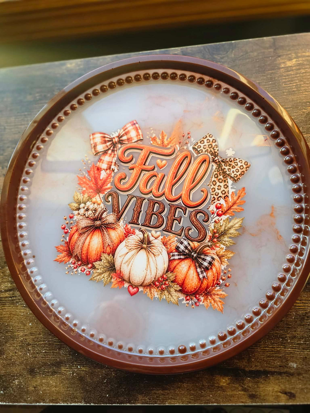 Pumpkin Patch Charm ~ Decorative Platter
